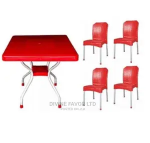 Outdoor Plastic Table and Chairs.