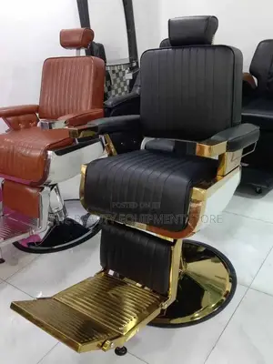 Gold Unique Barbing Chair