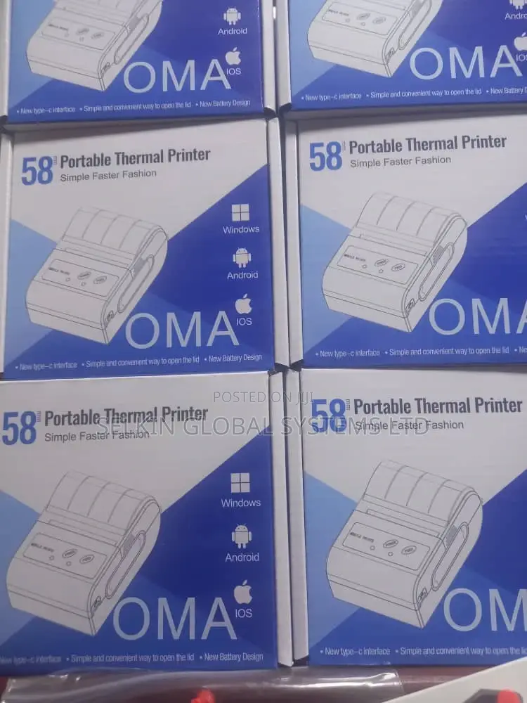 Mini Thermal Printer Wireless Bluetooth Printer 58mm Paper