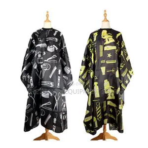 Waterproof Hairdressing Gown Barbers Cape Hair Apron Yellow