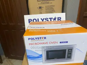 Black Polystar Microwave Oven Built-in 25 Litres