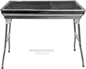Big Standing Stainless BBQ Grill