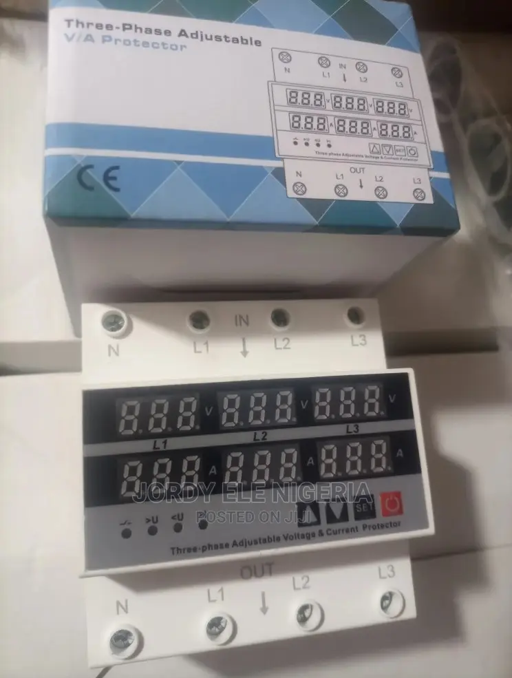 Three Phase Adjustable Voltage Protector Regulator 63a