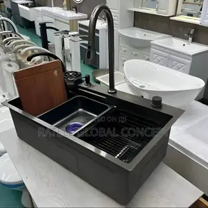 Multi-Function Double Bowl Handmade Kitchen Sink