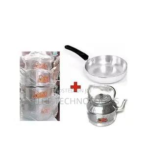 Cooking Pots of 4sets With Kettle and Frying Pan