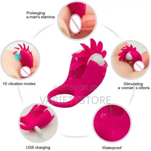 Rechargeable Clitoris Stimulation Delay Ejaculatio Cock Ring