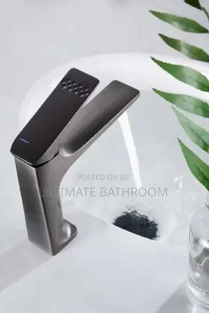 Brass Grey Basin Mixer Tap