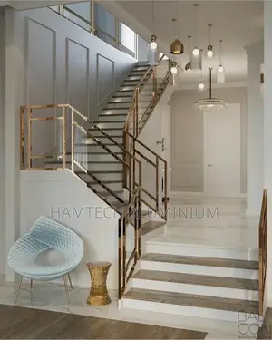 Tempered Stainless Glass Staircase