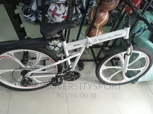 White Alloyed Foldable Benz Bicycle