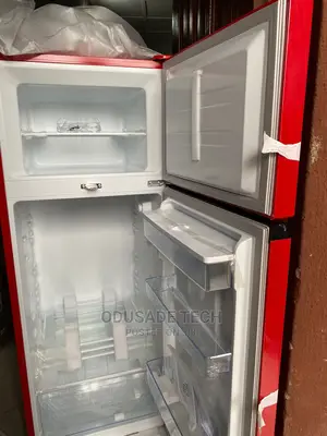 Hisense Ref 205-DRB 204L Red Doublr Door Top Freezer