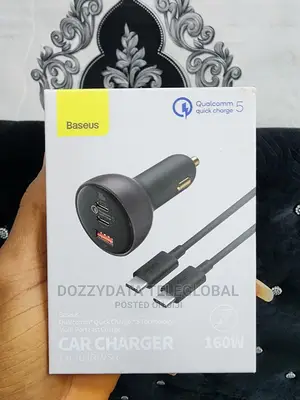 Baseus Multi-Port Fast Charge Car Charger C+C+U - 160w