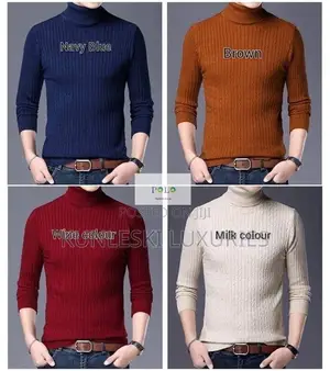 Original Turtle Neck Long Sleeve Cardigan