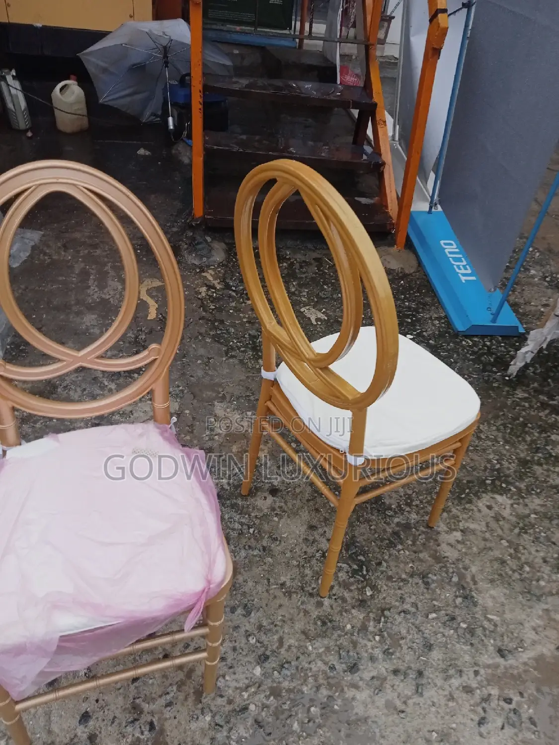 Plastic and Iron Dior Chairs