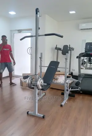 Weight Bench With Lat Pull