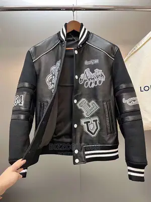 Original Louis Vuitton Varsity Leather Jacket in Store