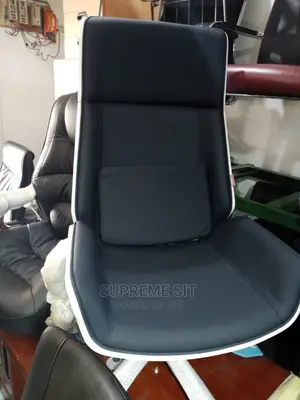 High Classic Executive Office Chair White Back