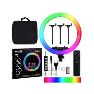 18 Inches RGB Ringlight With Remote, Tripod Stand and Bag