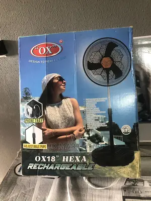 Oh Hexa Rechargeable Fan 18 Inches