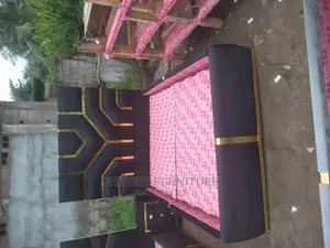 Quality 4.5by6 Upholstery Padded Bed Frame With One Bed Side