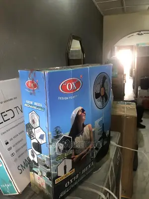 New in Ox Hexa Rechargable 18 Inches Fan