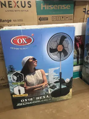 18 Inches Rechargeable Ox Hexa Fan -Best Quality