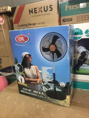Brand New Ox Hexa Rechargeable Fan Best Quality