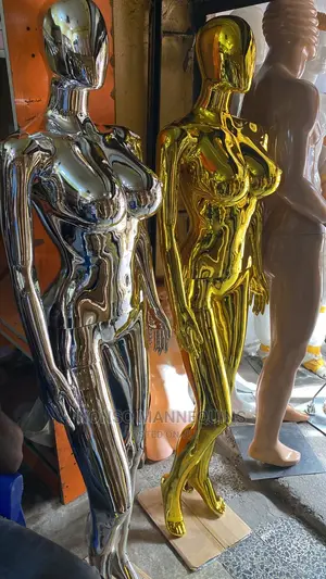 Silver and Gold Chrome Size 12 Busty New Model Dummy