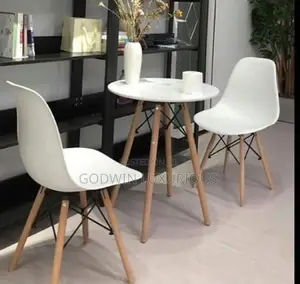 White Restaurant Chairs and Table