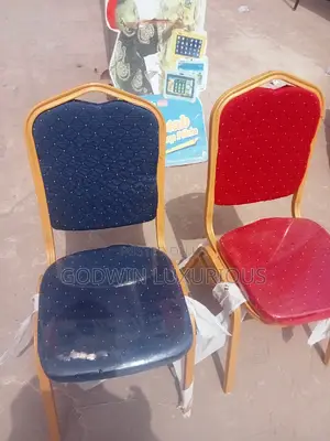 Blue and Red Medium Banquet Chair