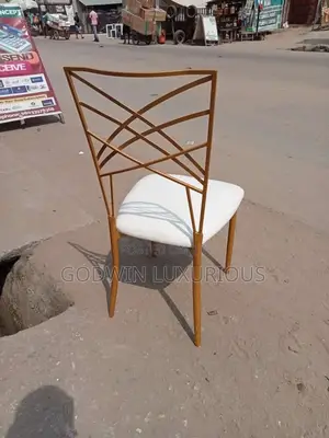 Gold Cross Back Chairs
