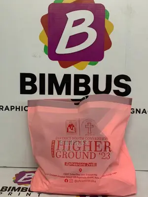 String Bags With Printing. 13 by 17.5 (100 Pcs)
