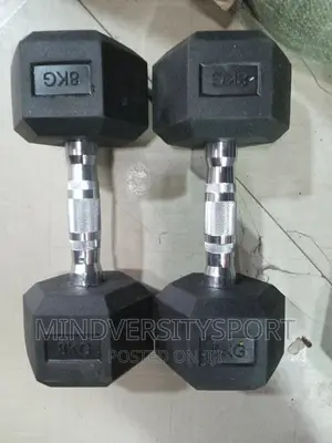 Pair 8kg X 2 = 16kg Hex Dumbell
