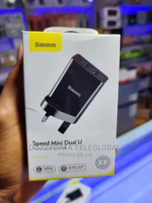 Baseus Travel Charger Speed Mini 2x USB Output, 10.5W Black