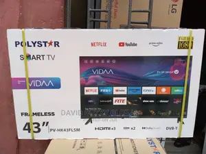 2023 POLYSTAR 43 Inch Smart Frameless Tv