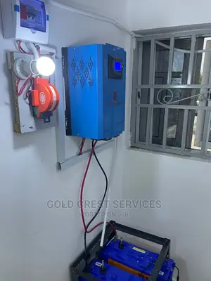 Solar Installation; 2.5kva, 2 Batteries, 6 Mono Panels
