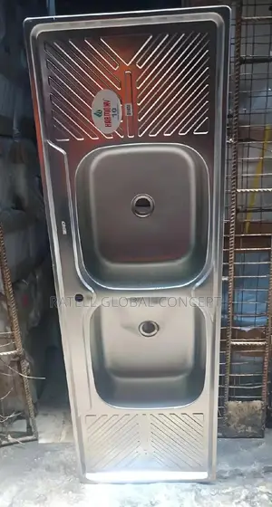 Double Bowl Double Tray Kitchen Sink