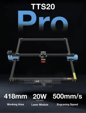 20W Laser Cutter Machine + Air Assist, Honeycomb, Rotary Mod