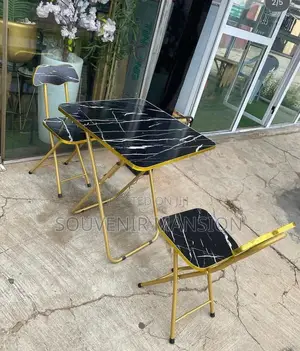 Foldable Table and Chair Wood Design