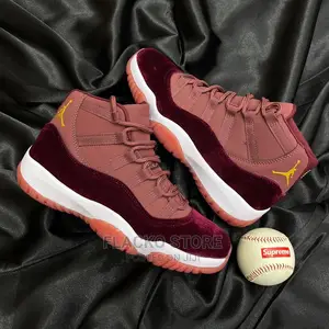Original Air Jordan 11 Retro Heiress Night Maroon Sneakers