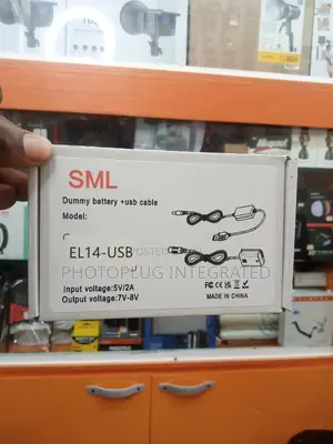 En-El14 Dummy Battery + USB Cable