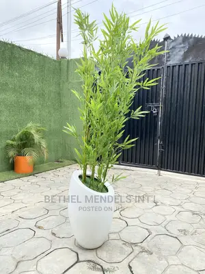 Combo of Fake Bamboo Plants and Fiberglass Flower Pot Sales