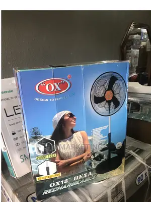 Brand New Ox Hexa Rechargeable Standing Fan 18 Inches -