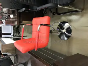 Red Executive Bar Stool With Arms