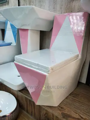Biggest Water Closet Pink and White Design