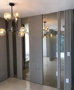 Glass Panels With Fluted Design