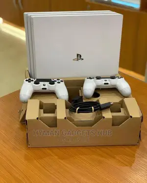 Sparkling White Open Box Ps4 Pro 1TB Complete Accessories
