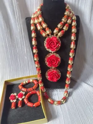 Coral Beautiful Beaded Necklace for Women