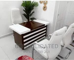 Quality Executive Office Table Set With Drawers.