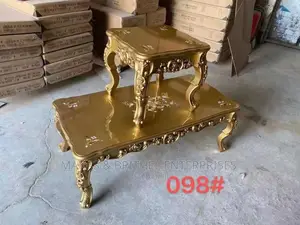 Imported Royal Center Table With Two Side Tables