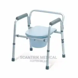 Height Adjustable Steel Disabled Commode Chair